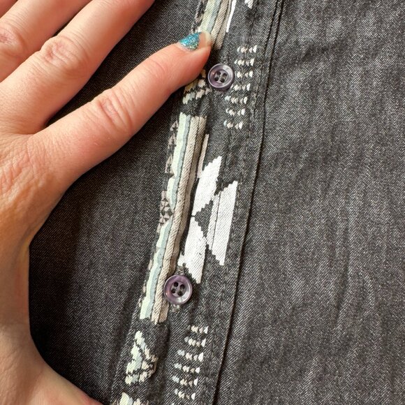 Nu Trendz Western Style Shirt Men's Button Up Size Large - Picture 4 of 7